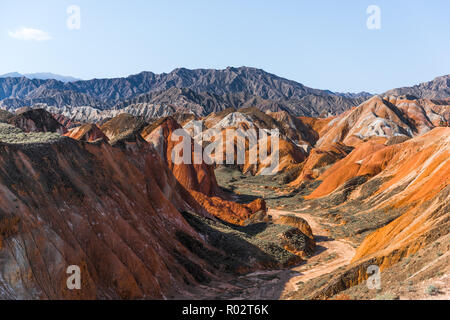 Danxia landform in Zhangye, China. Nature, Beauty Stock Photo