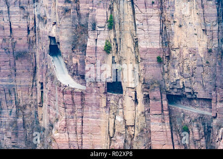 Guoliang hang wall highway, Hui county, Henan province, China Stock ...