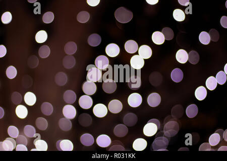 Creation from lights of a beautiful bokeh in blue and white tones Stock Photo