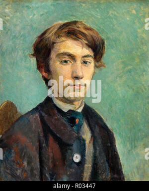 Henri de Toulouse-Lautrec, Portrait of Emile Bernard 1886 Oil on canvas, National Gallery, London, England. Stock Photo