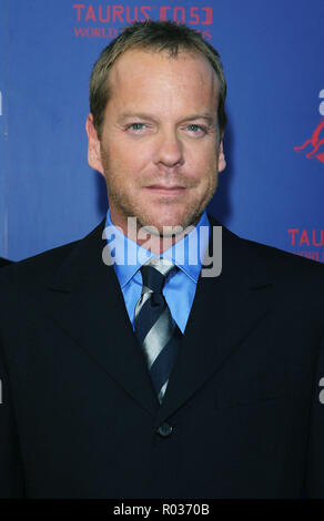 Kiefer Sutherland arriving at the Stunt Awards on the Paramount Lot in Los Angeles. September 25, 2005.02 SutherlandKiefer006 Red Carpet Event, Vertical, USA, Film Industry, Celebrities,  Photography, Bestof, Arts Culture and Entertainment, Topix Celebrities fashion /  Vertical, Best of, Event in Hollywood Life - California,  Red Carpet and backstage, USA, Film Industry, Celebrities,  movie celebrities, TV celebrities, Music celebrities, Photography, Bestof, Arts Culture and Entertainment,  Topix, headshot, vertical, one person,, from the year , 2005, inquiry tsuni@Gamma-USA.com Stock Photo