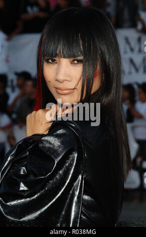 Bai Ling arriving at the Mr & Ms Smith Premiere at the Westwood Village Theatre in Los Angeles. June 7, 2005. 13 BaiLing086 Red Carpet Event, Vertical, USA, Film Industry, Celebrities,  Photography, Bestof, Arts Culture and Entertainment, Topix Celebrities fashion /  Vertical, Best of, Event in Hollywood Life - California,  Red Carpet and backstage, USA, Film Industry, Celebrities,  movie celebrities, TV celebrities, Music celebrities, Photography, Bestof, Arts Culture and Entertainment,  Topix, headshot, vertical, one person,, from the year , 2005, inquiry tsuni@Gamma-USA.com Stock Photo