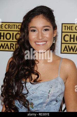 Q'Orianka Kilcher arriving at the 11th Annual Critic's Choice Awards at the Santa Monica Auditorium in Los Angeles. January 9, 2006.14 KilcherQOrianka031 Red Carpet Event, Vertical, USA, Film Industry, Celebrities,  Photography, Bestof, Arts Culture and Entertainment, Topix Celebrities fashion /  Vertical, Best of, Event in Hollywood Life - California,  Red Carpet and backstage, USA, Film Industry, Celebrities,  movie celebrities, TV celebrities, Music celebrities, Photography, Bestof, Arts Culture and Entertainment,  Topix, headshot, vertical, one person,, from the year , 2005, inquiry tsuni@ Stock Photo