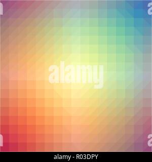 Light rainbow triangle gradient background Stock Vector