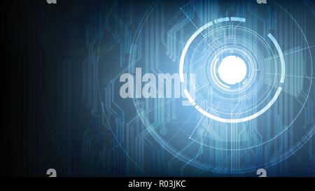 Vector abstract technological touch signal background design Stock Vector