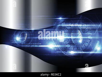 Technological fingerprint scanning cybersecurity vector background abstract design Stock Vector