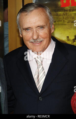 Dennis Hopper arriving at the Land of The Dead Premiere at the National Theatre in Los Angeles. June, 20. 2005.HopperDennis 024 Red Carpet Event, Vertical, USA, Film Industry, Celebrities,  Photography, Bestof, Arts Culture and Entertainment, Topix Celebrities fashion /  Vertical, Best of, Event in Hollywood Life - California,  Red Carpet and backstage, USA, Film Industry, Celebrities,  movie celebrities, TV celebrities, Music celebrities, Photography, Bestof, Arts Culture and Entertainment,  Topix, headshot, vertical, one person,, from the year , 2005, inquiry tsuni@Gamma-USA.com Stock Photo