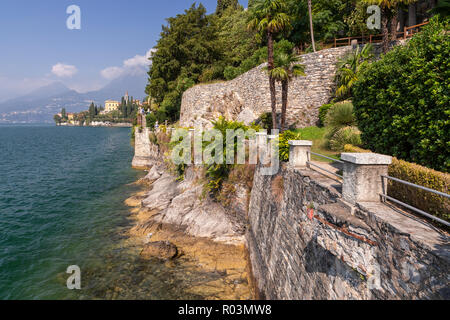 Gardens and buildings of Villa Monastero at Varenna on Lake Como, Italy Stock Photo