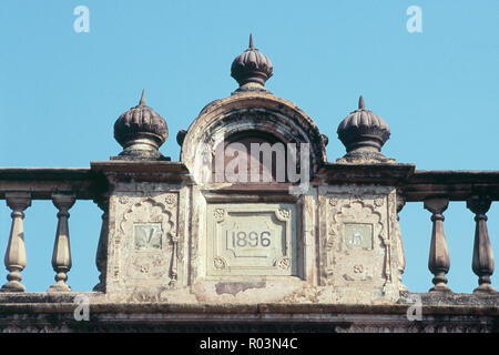 Old balcony at Jhansi Fort, Jhansi, Uttar Pradesh, India, Asia Stock Photo