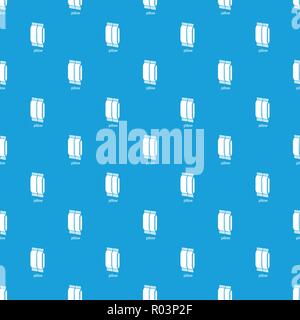 Pillow pattern vector seamless blue Stock Vector
