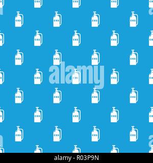 Paintball carbon dioxide pattern vector seamless blue Stock Vector