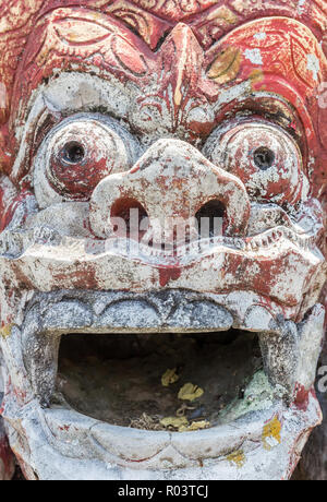 Religious Indonesian sculpture at the Taman Tirta Gangga water palace on Bali, Indonesia Stock Photo