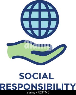 Core Values Outline - Line Icon Conveying Specific Purpose Stock Vector