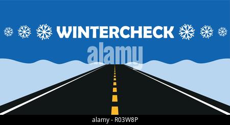 winter check car tires with snowflake banner vector illustration Stock  Vector Image & Art - Alamy