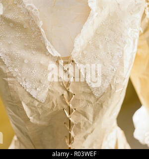 Paper corset dress by Isabelle de Borchgrave Stock Photo