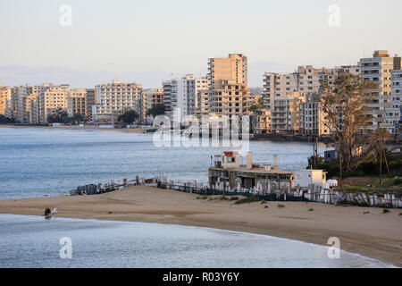 Famagusta, Turkish Republic of Northern Cyprus, Cyprus - 'Ghost Town' Varosha Stock Photo