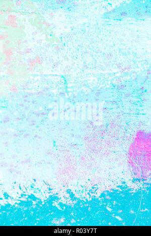 paint on concrete wall, abstract pastel colored grunge background Stock Photo