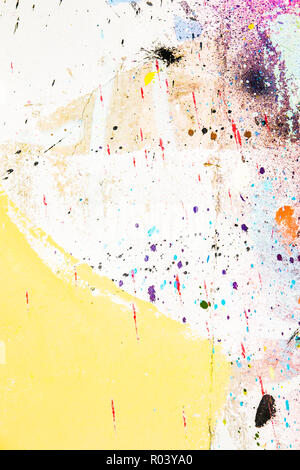 paint on concrete wall, abstract pastel colored grunge background Stock Photo