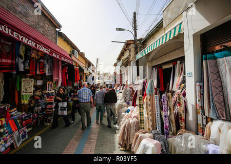 Nicosia, Turkish Republic of Northern Cyprus, Cyprus - Street scene in the Old Town of Nicosia (North) Stock Photo