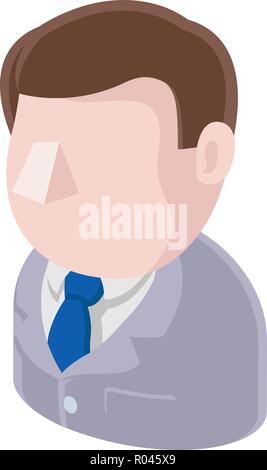 Office Man Avatar People Icon Stock Vector