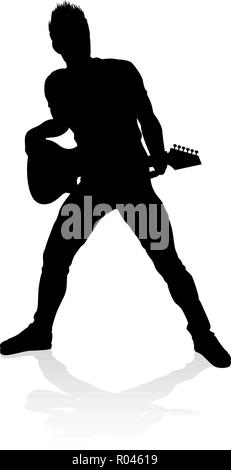 Guitar art vector silhouette illustration Stock Vector Image & Art - Alamy