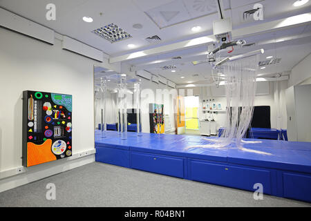 in a brand new special school for children with severe learning difficulties, Southwark, London, UK Stock Photo