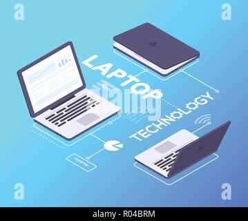 Digital technology - modern vector colorful isometric illustration Stock Vector