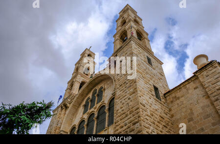 Chapel housing Jacob's Well in Palestine Stock Photo