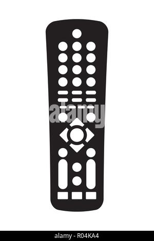 Remote control - icon, isolated on white background,flat vector illustration Stock Vector