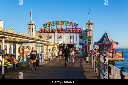 Brighton Palace Pier, Brighton, East Sussex, England, United Kingdom, Europe Stock Photo