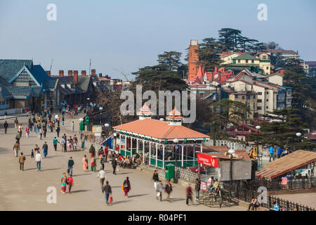 The Ridge, Shimla (Simla), Himachal Pradesh, India, Asia Stock Photo