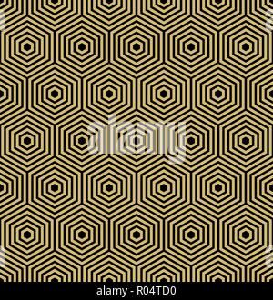 Seamless Abstract Vector Pattern With Hexagons Stock Vector