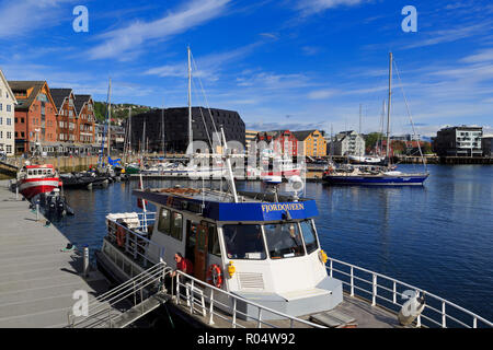 Port, Tromso City, Tromsoya Island, Troms County, Norway, Scandinavia, Europe Stock Photo