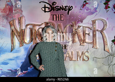 Sarah Cawood attend The Nutcracker and the Four Realms - UK premiere at Vue Westfield, Westfield Shopping Centre, Ariel Way on 1st Nov 2018, London, UK. Stock Photo