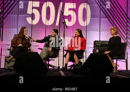 Los Angeles, Ca, USA. 1st Nov, 2018. Haim at TheWraps Power Womens Summit at the InterContinental Hotel in Los Angeles, California on November 1, 2018. Credit: Faye Sadou/Media Punch/Alamy Live News Stock Photo