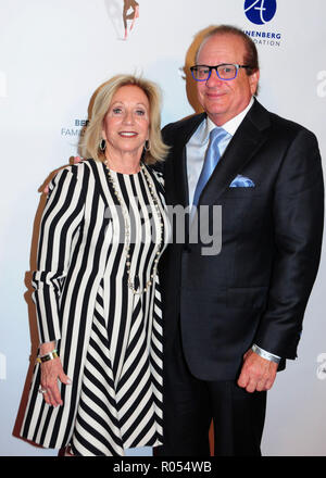 Beverly Hills California USA. 1st November 2018. Owner and Chairman of the Board for National Football Leagues Los Angeles Chargers Dean Spanos and wife Susie Spanos attend the 18th Annual Debbie Alle...