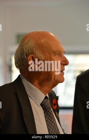 Edinburgh, UK. 2nd Nov 2018. 2nd November 2018, Edinburgh. Liberal Democrat leader Vince Cable joins Edinburgh West MP Christine Jardine on a visit to the Edinburgh offices of Diageo, one of the world's biggest distillers where the former Business Secretary will discuss the budget and Brexit with company executives. Credit: Colin Fisher/Alamy Live News Stock Photo