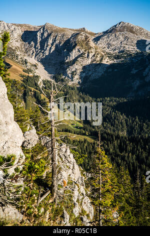 view from Jenner mountain, National park Berchtesgaden, Germany, Europe. Stock Photo