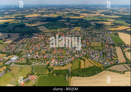 Aerial view, overview Rinkerode, Drensteinfurt, Münsterland, North Rhine-Westphalia, Germany, Europe, DEU, birds-eyes view, aerial view, aerial photog Stock Photo