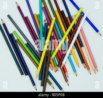 A set of colored pencils Stock Photo