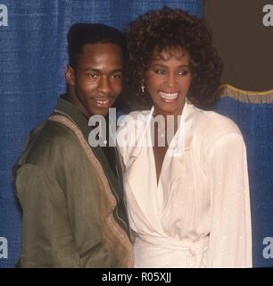 Bobby Brown Whitney Houston 1990 Photo By John Barrett/PHOTOlink Stock ...