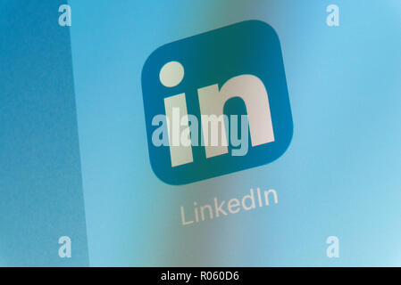 Computer Screen Linkedin Linkedin computer screen close up Stock Photo - Alamy
