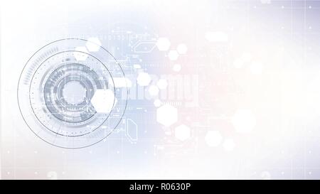 Technological abstract digital element circuit blueprint modern background vector design Stock Vector