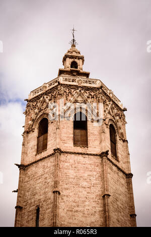 visiting Valencia among monuments and ancient buildings Stock Photo