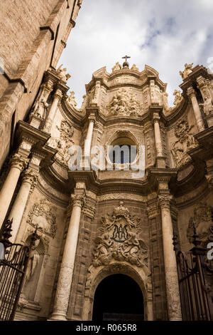 visiting Valencia among monuments and ancient buildings Stock Photo