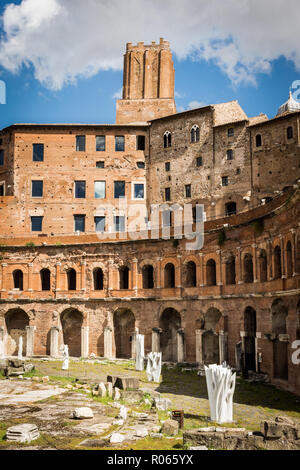 visiting the city of Rome among ruins and beautiful landscapes Stock Photo