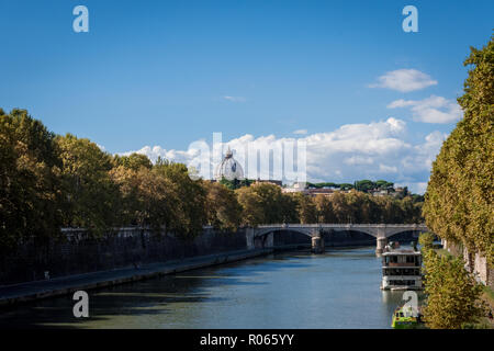 visiting the city of Rome among ruins and beautiful landscapes Stock Photo