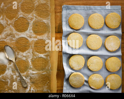 Hyperfocal technique on Aberffraw cakes Stock Photo
