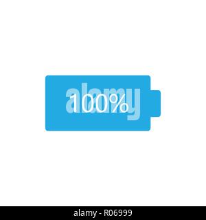 Battery load icon. Battery charge. Vector illustration, flat design. Stock Vector