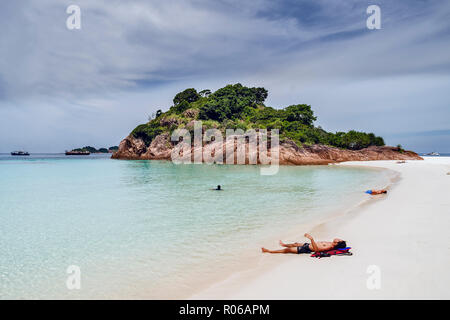 Malaysia, Redang Island, Redang Island is famous for its crystal clear waters, white sandy beaches Stock Photo